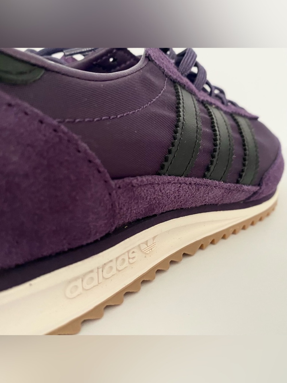 adidas SL 72 OG Aurora Plum / Core Black / Gum Women’s Sneakers Sz 6 - Picture 7 of 10